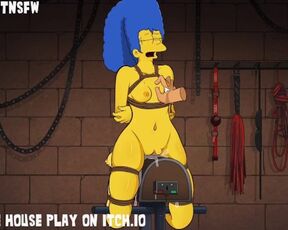 Marge Simpsons Tied Up Bondage Spanked Boob Play BDSM - Hole House