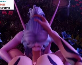 FUTANARI ELF ENJOY DEEP SWALLOW DICK IN FOREST - BEST FUTA HENTAI ELF WARCRAFT 4K 60 FPS