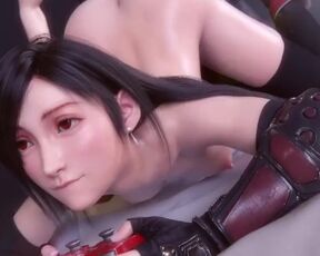 Tifa plays Final Fantasy (Pantsushi)