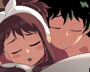 My hero academia Izuku Midoriya and Uraraka have beautiful sex