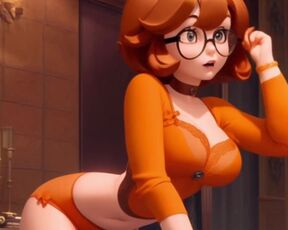 Velma from scooby doo sexy anime hentai compilation