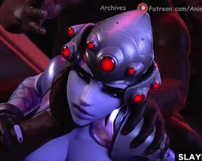 Widowmaker BBC Threesome || 4K