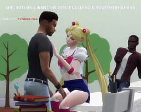 [TRAILER] SAILOR MOON CHEATING ON BOYFRIEND WITH TWO CLASSMATES