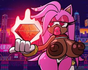 Amy Rose and Rouge the bat's bimbofication