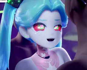 Rebecca From Cyberpunk Edgerunners Two Holes Fucking - Cyberpunk Hentai 3D Animated High Quality