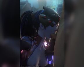 Widowmaker Giving a Perfect deepthroat by Fpsblyck