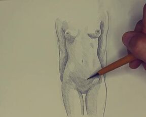 Beautiful Nude Sketches – Pencil Art