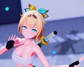 【MMD Hololive 4k/60fps】《Kazama Iroha (風真いろは)》~《(HoneyWorks) Fansa / mona (CV: Natsukawa Shiina)》