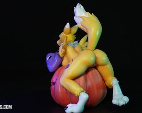 Renamon Halloween resin figure