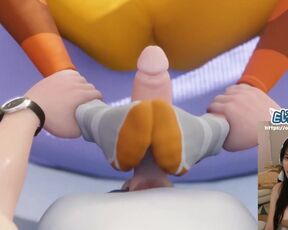 Tracer knows your secret footjob