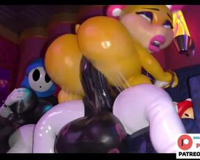 Birdo Hard Gangbang Dick Riding And Getting Big Creampie | Futa Furry Mario Hentai 4k 60fps