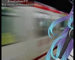 Vtuber is fuck on train station