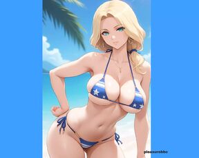 Cartoon Pics - Blonde in Bikini looking sexy