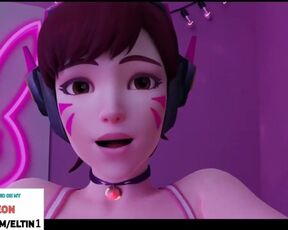 Futa Dva Celebrate New 22,000 Subscribers And Cum On Live Stream | Best Futa Overwatch Hentai 4k 60f