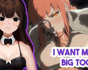 big titty Makima is so hot. i guess Denji is finally manning up for himself though | HENTAI Vtuber!