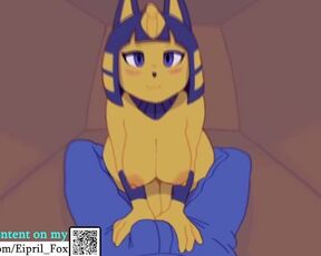 Hottest Ankha did an Amazing Creampie to Worker - Ankha Furry Hentai 60 FPS