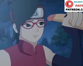 Uchiha Sarada Hot Fucking In Forest And Anal Creampie - Naruto Hentai 4k 60fps