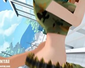 One piece nami doggystyle anal 3D