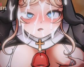 Nun x Futa Hentai animation