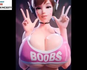 BOOBS COLLABORATION TRACER ZELDA MEI RAVEN MAVIS D.VA CARTOON ANIMATION